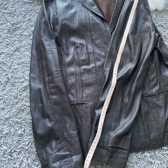 Luisa Cerano Genuine Leather Jacket - Picture 10 of 10